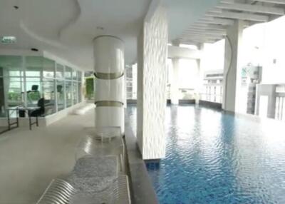 Modern building with an indoor swimming pool and contemporary design