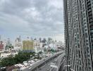 City view from high-rise building