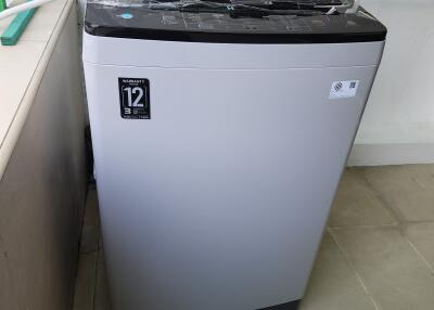 Washing machine in laundry room