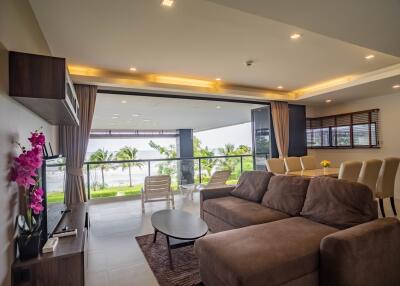 Spacious living area with a view of the outdoors