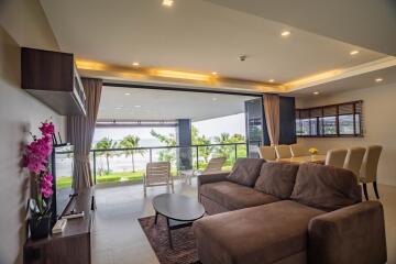 Spacious living area with a view of the outdoors