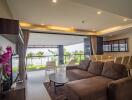 Spacious living area with a view of the outdoors