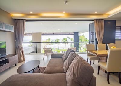 Modern living room with a view