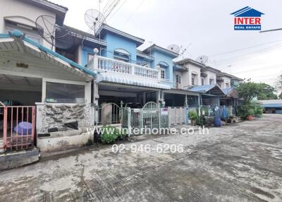 Front view of residential houses