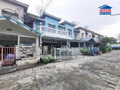 Front view of residential houses