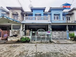 Front view of a townhouse