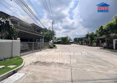 Street view of residential neighborhood