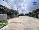 Street view of residential neighborhood