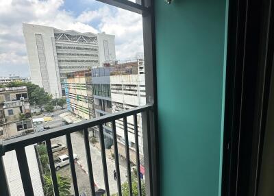 Balcony with city view