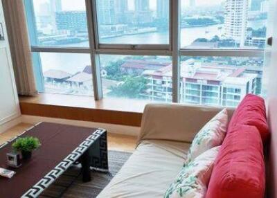 2-BR Condo at Baan Sathorn Chaopraya near BTS Krung Thon Buri (ID 506509)