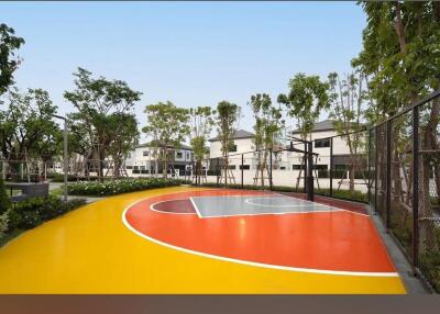 Outdoor basketball court