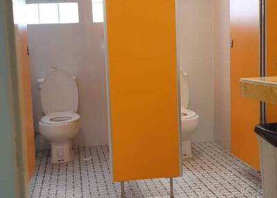 Restroom with multiple toilet cubicles