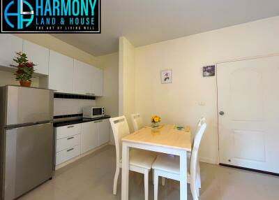 Modern kitchen and dining area