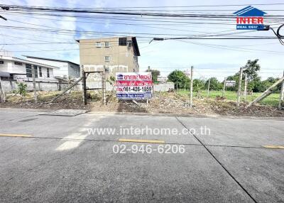 Vacant lot with nearby buildings