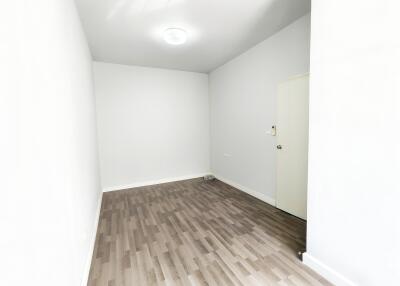 minimalist empty room with wooden floor