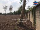 Vacant land for sale next to a wall