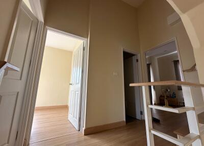 Hallway with doorways leading to other rooms