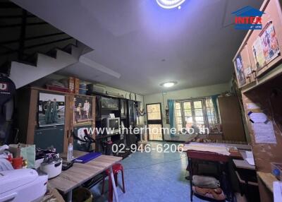 Living area with assorted furniture and decorations