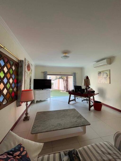 Spacious living room with modern decor