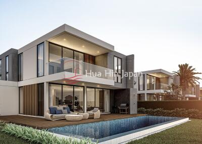 Modern 5-Bedroom Pool Villa on Black Mountain Golf Course for Sale, Hua Hin (Off Plan with Membership Included)