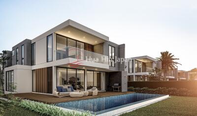 Modern 5-Bedroom Pool Villa on Black Mountain Golf Course for Sale, Hua Hin (Off Plan with Membership Included)