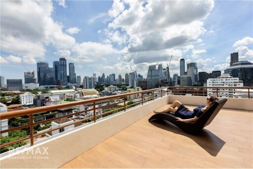 Newly Renovated 2-Bedroom Condo with Large Balcony and Nice View, 13 Mins Walk to BTS Phloen Chit