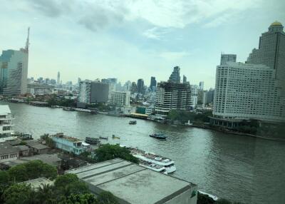 City skyline view across a river