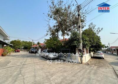 Street view of residential neighborhood