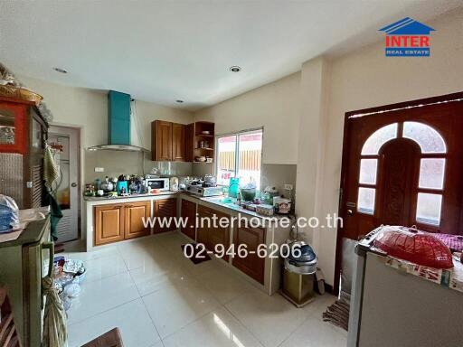 Spacious kitchen with modern appliances