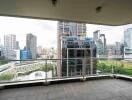 Balcony with city view