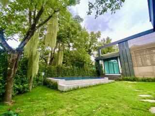 Modern house with garden and swimming pool