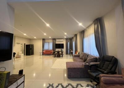 Spacious main living area with modern furnishings