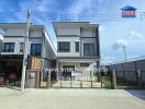 Modern townhouse with gated front yard