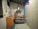 Compact kitchen with stove, sink and ventilation