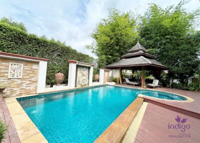 Grand 6 bedroom pool villa for sale in a great neighbourhood, Lanna Ville, near Meechok Plaza,  Sanphisuea, Muang ,Chiang Mai