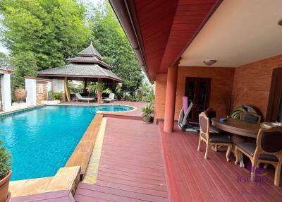 Grand 6 bedroom pool villa for sale in a great neighbourhood, Lanna Ville, near Meechok Plaza,  Sanphisuea, Muang ,Chiang Mai