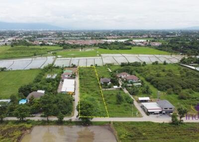 Land for sale 3 rai 60 wah. Prime location in, Sankamphaeng, Chiang Mai. Suitable for property development.