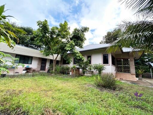 This lovely single storey home ,3 bedroom on 1 rai land in a semi rural area in San Kamphaeng, Chiang Mai