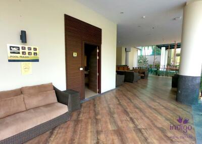 Spacious studio condominum for sale, fully furnished at Green Valley Condo, Chiang Mai