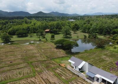 Beautiful 48 rai 3 ngan property with beautiful view of lakes and hills in a lovely, peaceful area only 30 min from Chiang Mai city.