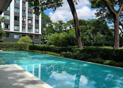 For Rent. Spacious light filled 1 bedroom corner unit with lovely open view. Escent Park Ville Great location at Central Festival Chiang Mai.