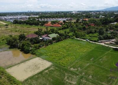 Land for sale 1 Rai 3 Ngan 65.9 Sqw at Nong Chom, Sansai ,Chiang Mai