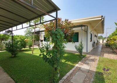 Beautiful two bedroom bungalow set in Doi Saket countryside with lovely ricefield  and mountain view.