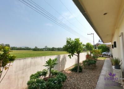 Beautiful two bedroom bungalow set in Doi Saket countryside with lovely ricefield  and mountain view.