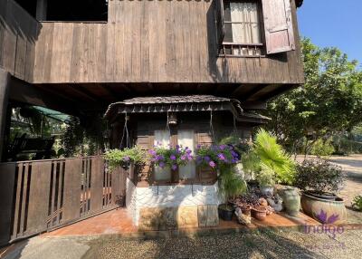 Beautiful Thai teak home on a 2 rai property in Doi Saket. Ideal for a homestay / bed and breakfast business.