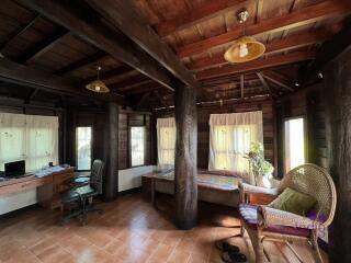 Beautiful Thai teak home on a 2 rai property in Doi Saket. Ideal for a homestay / bed and breakfast business.