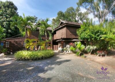 Beautiful Thai teak home on a 2 rai property in Doi Saket. Ideal for a homestay / bed and breakfast business.