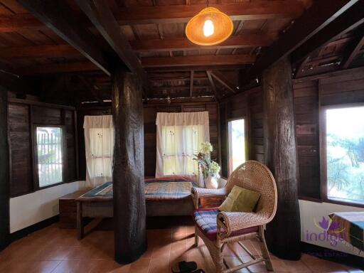 Beautiful Thai teak home on a 2 rai property in Doi Saket. Ideal for a homestay / bed and breakfast business.