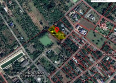 Large plot of land 2 rai 3 Ngan 3 sqw in a peaceful location in Mae On countryside, Sankampheang, Chiang Mai