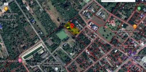 Large plot of land 2 rai 3 Ngan 3 sqw in a peaceful location in Mae On countryside, Sankampheang, Chiang Mai